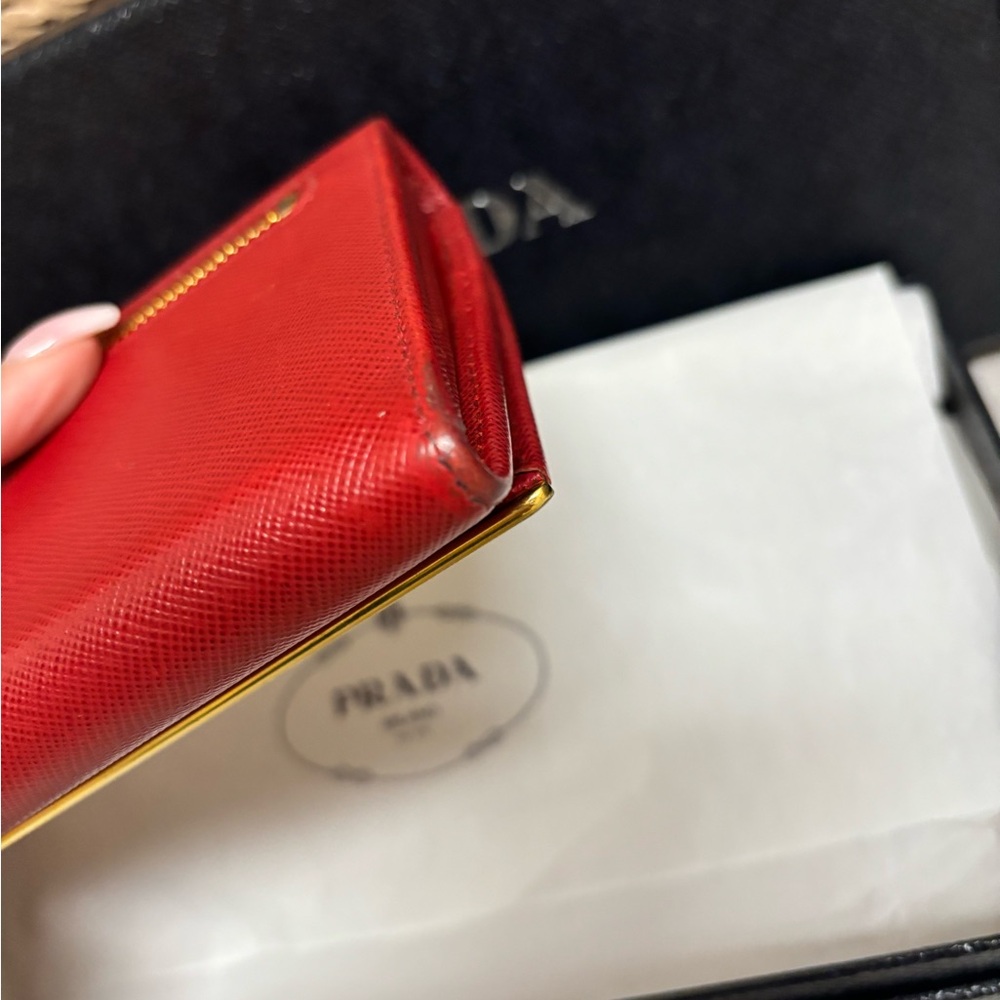 Prada Red Wallet - Picture 3 of 9
